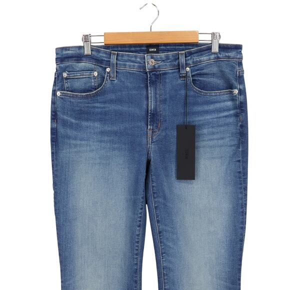 NWT Edwin Lark Mid-Rise Bootcut Stretch Denim Jean In Flashback Blue Size 32 - Picture 3 of 6